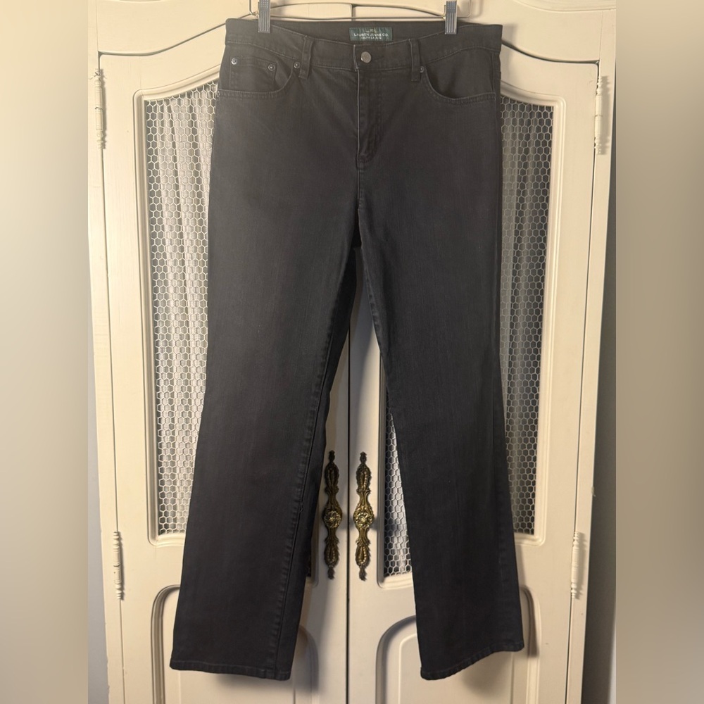 Classic Vintage Ralph Lauren Black Straight Leg Denim Jeans
